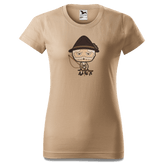 Da Oid Sinzer Goasslschnoizer T Shirt Damen Sand Entleiten Front